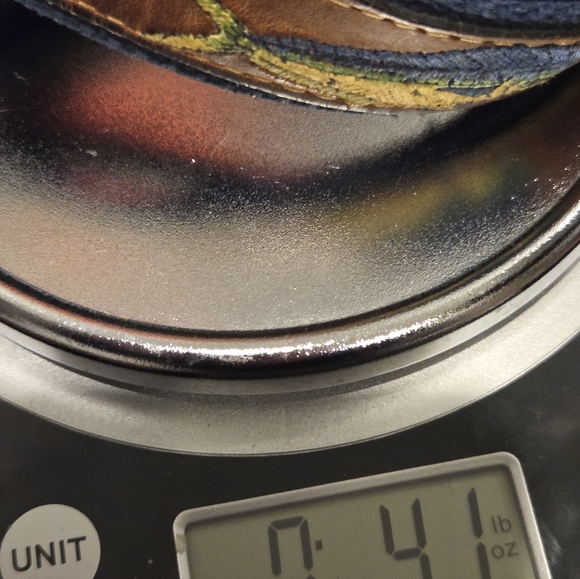 Zep Pro Leather Embroidered Mahi Mahi Bull Dolphin Belt | Size 42 - Picture 11 of 11